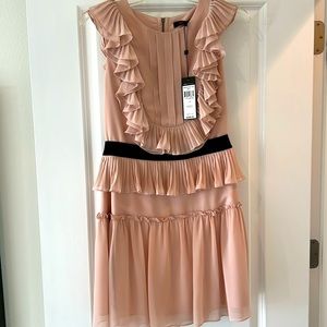 BCBG NEW with tags Britt Pleated Ruffle Dress size 6